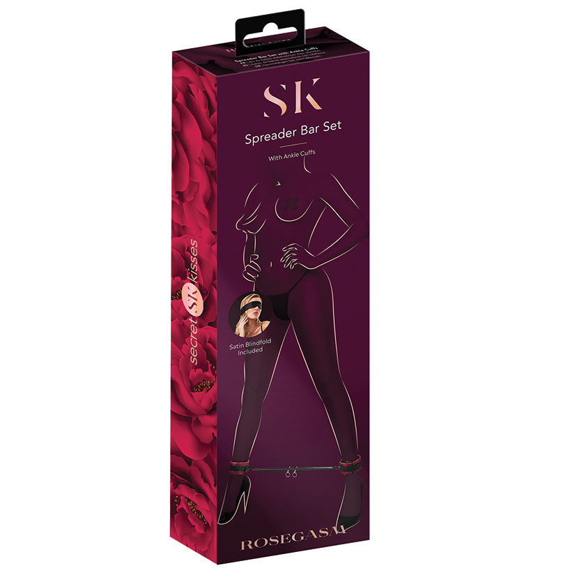 Purple packaging of a 'Spreader Bar Set' with 'SK' branding on a white background.
