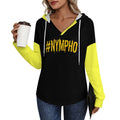 #NYMPHO Women's V Neck Long Sleeve Hoodie