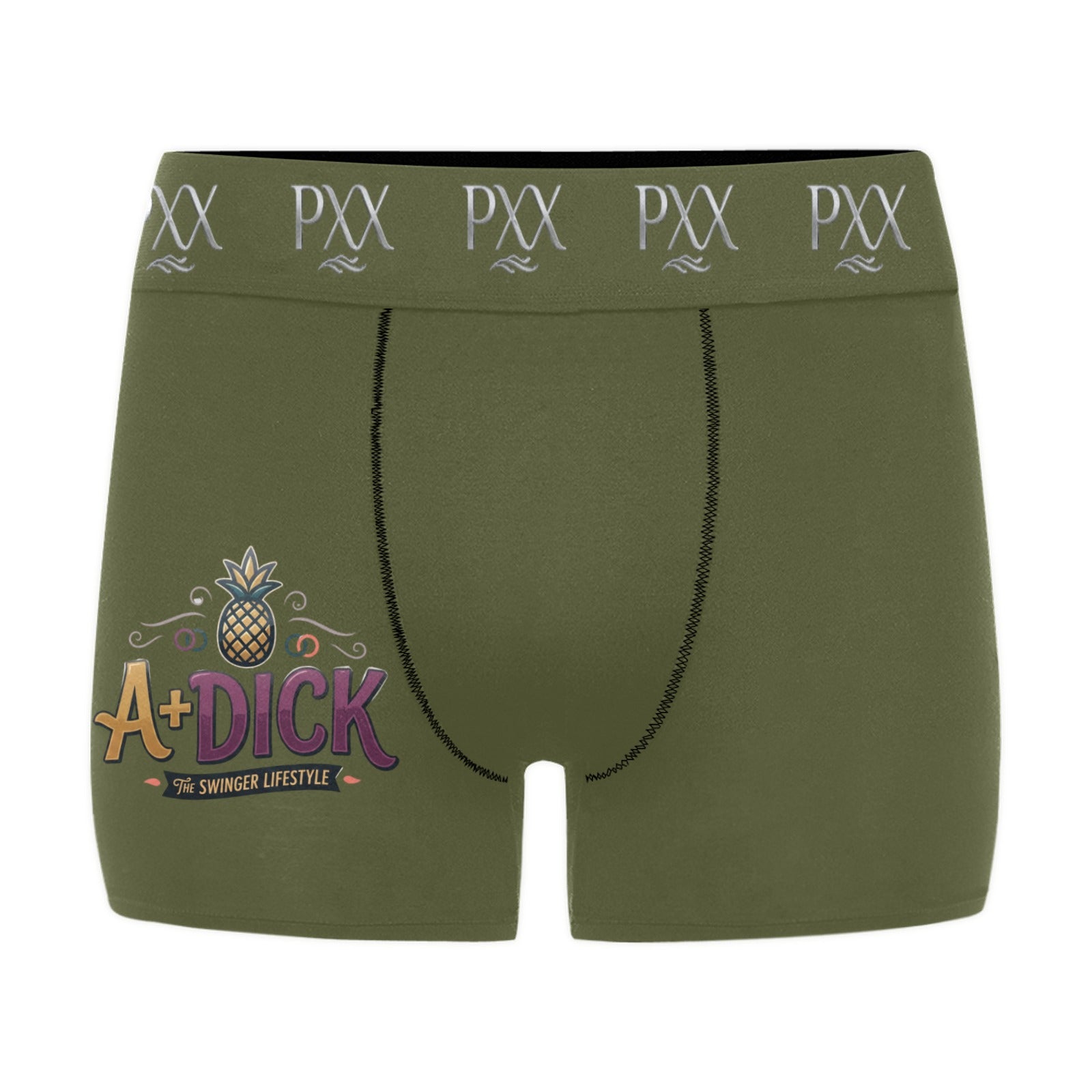 "A + Di*k" Men's Boxer Briefs | PXX Custom Waistband | Novelty Underwear