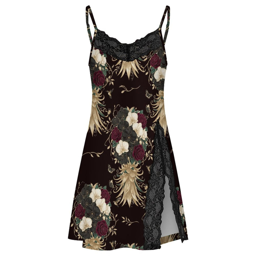 200gsm Lace Camisole Pajama Dress(All-Over Printing)