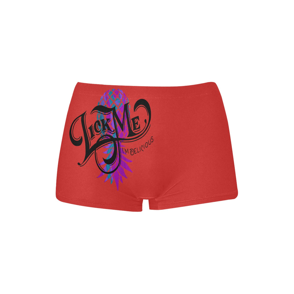 "Lick Me, I'm Delicious" Boyshort Panties | Funny Novelty Underwear for Women