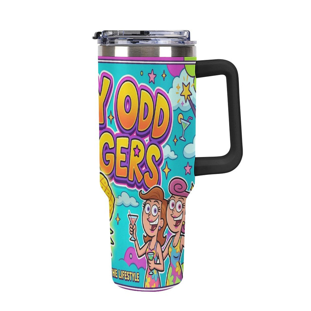 Fairly Odd Swingers 40oz Insulated Tumbler with Handle & Straw