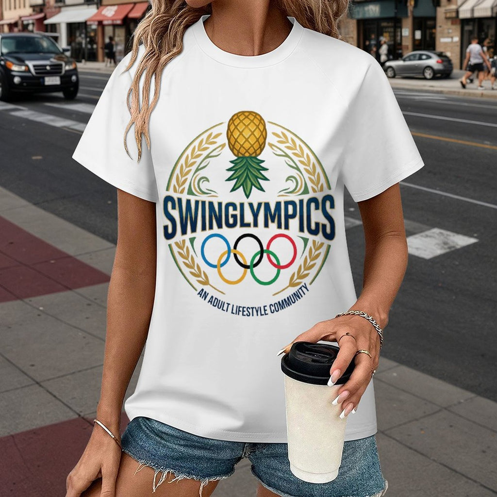 Swinglympics Women's Raglan T-shirt