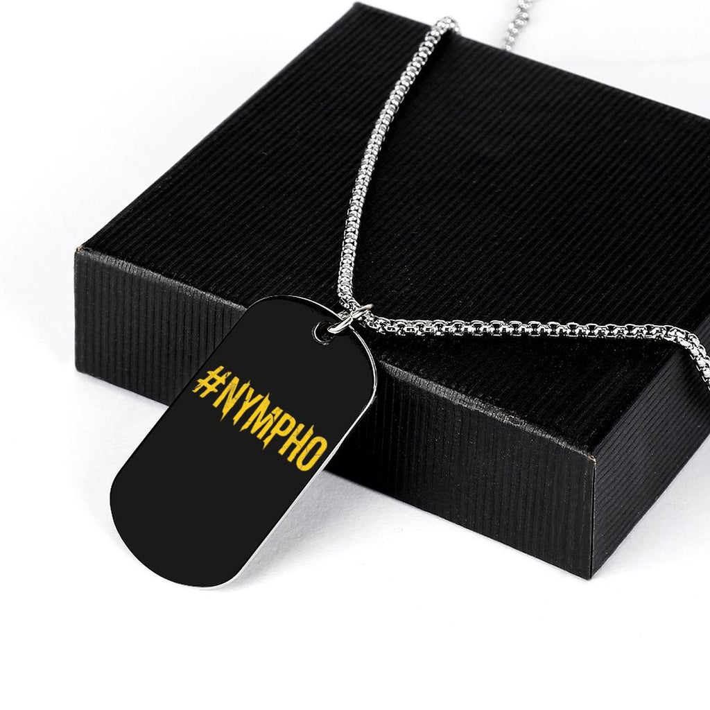 Memorial Necklace with Titanium Steel Square Pendant