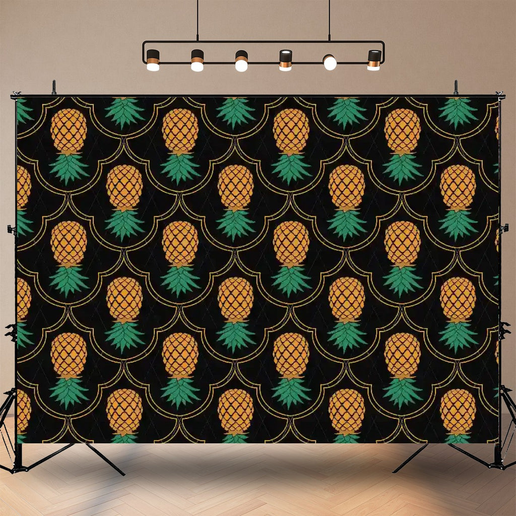 Fancy Upside Down Pineapple Photography Backdrops