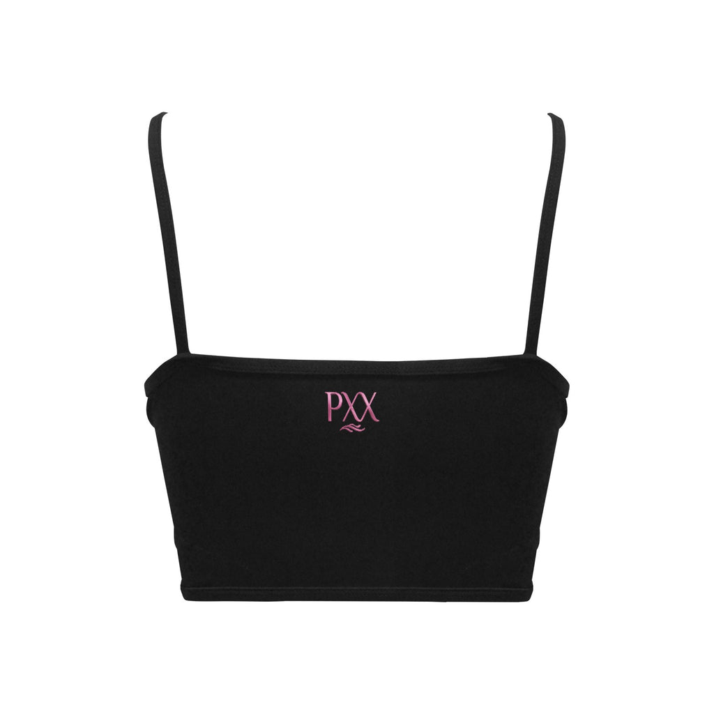 #IAMHISQUEEN Women’s Spaghetti Strap Crop Top – Sexy Stretch Yoga Tank, Lightweight Quick-Dry Fitness Crop Top for Women
