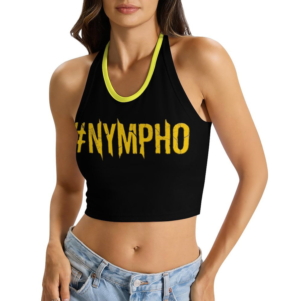 #NYMPHO Women's Halter Tie Vest