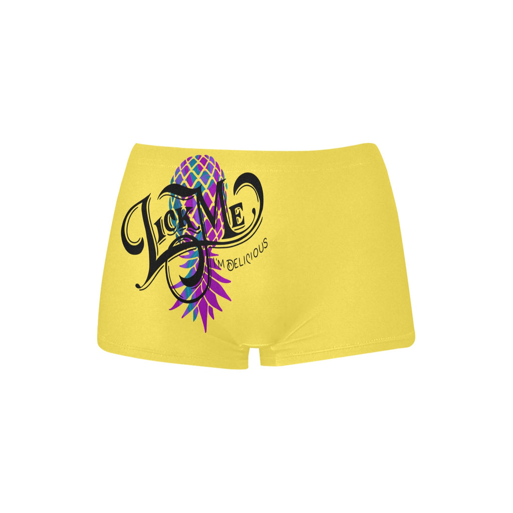 "Lick Me, I'm Delicious" Boyshort Panties | Funny Novelty Underwear for Women