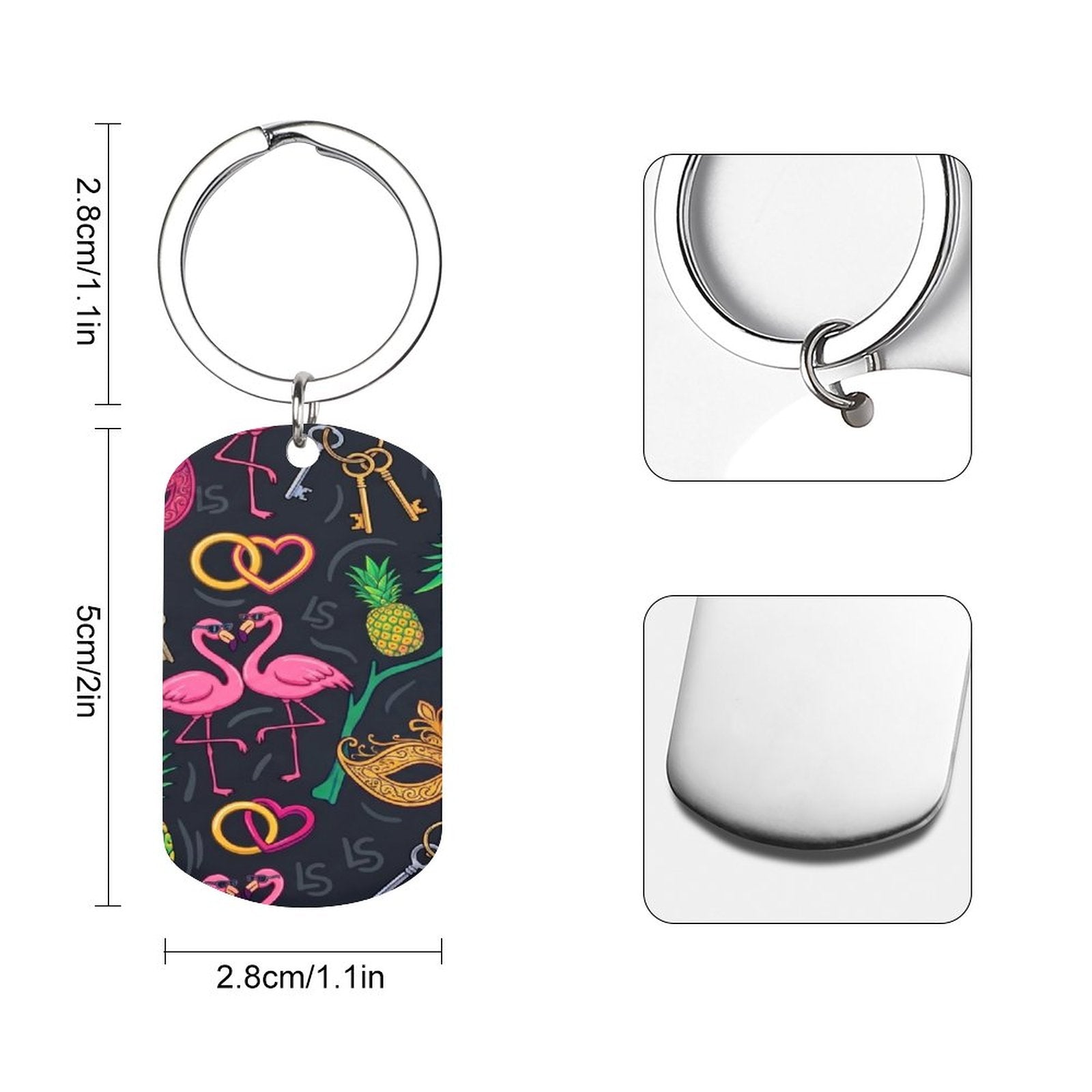 Swinger Lifestyle Metal Keychain — Stainless Steel