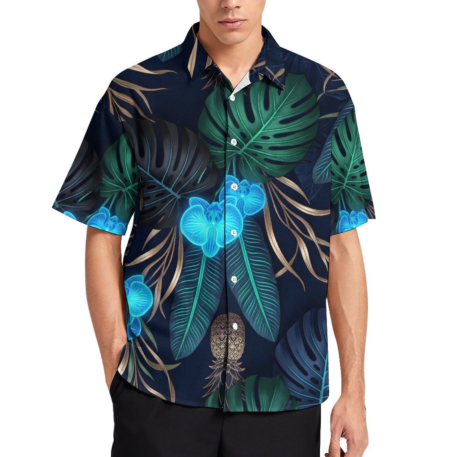 DTG 100gsm A Short Sleeved Shirt With Pockets(All-Over Printing)