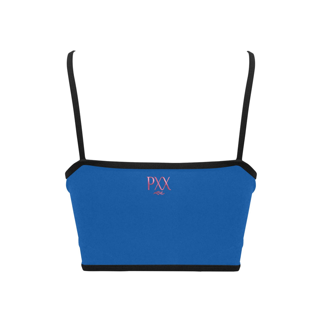 #IAMHISQUEEN Women’s Spaghetti Strap Crop Top – Sexy Stretch Yoga Tank, Lightweight Quick-Dry Fitness Crop Top for Women