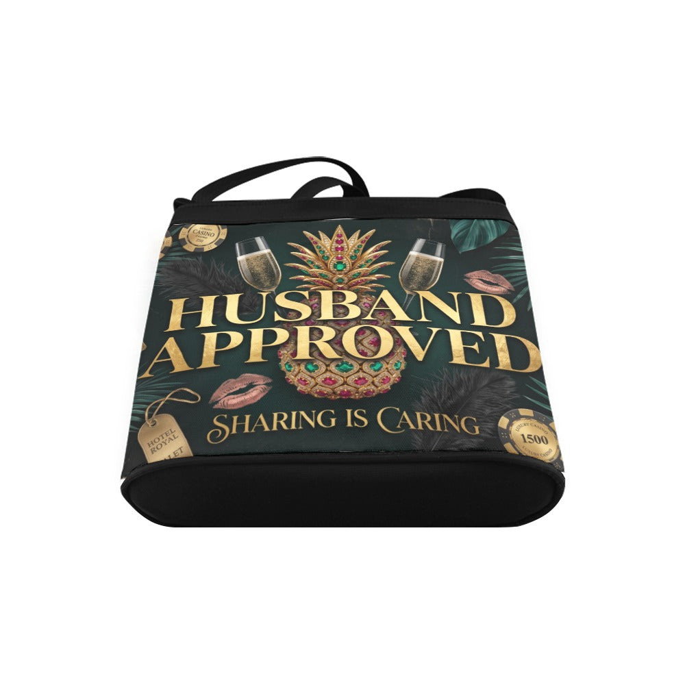 Husband Approved Shoulder Sling Bag for Women | Stylish Travel Crossbody Bag with Pockets