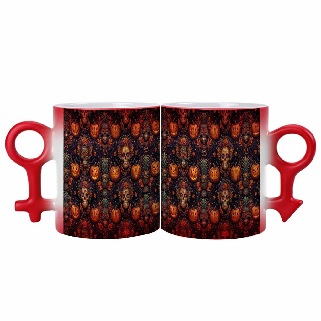 Halloween Swinger Inspired Couple Symbol Color-Changing Mug