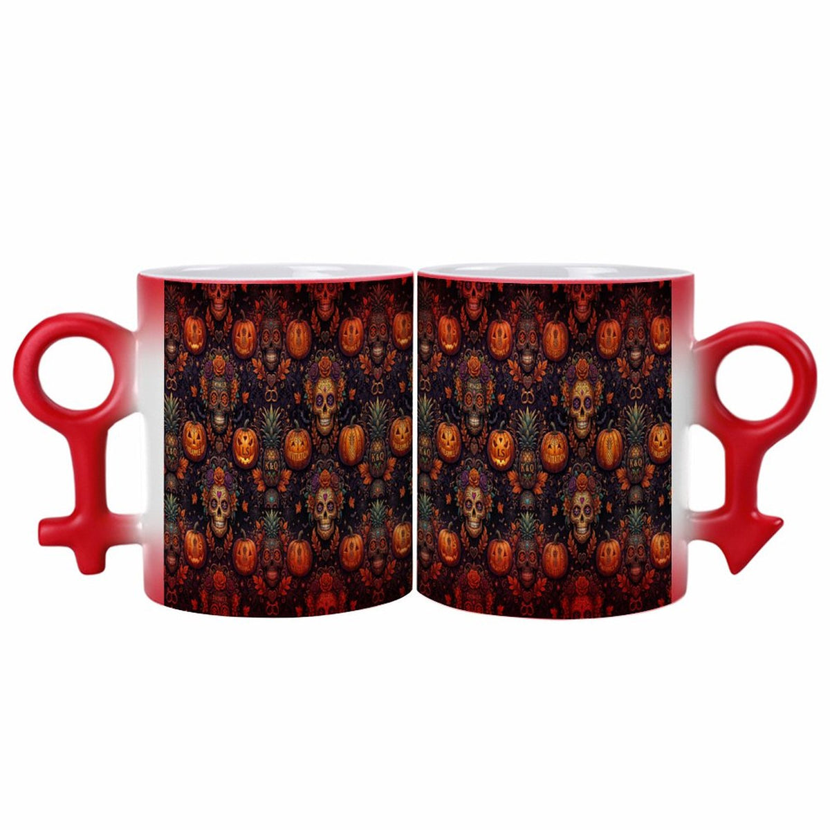 Halloween Swinger Inspired Couple Symbol Color-Changing Mug