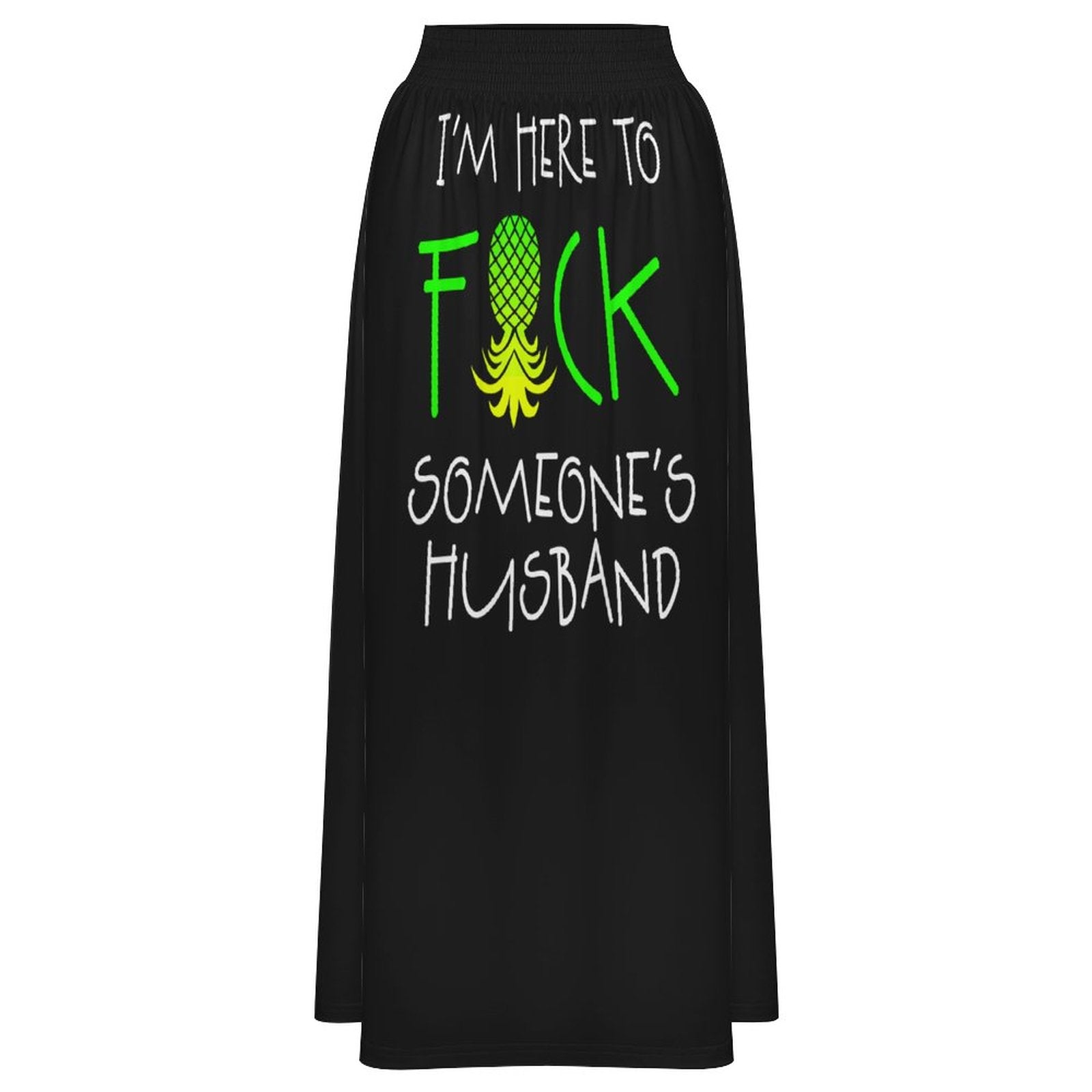 "I'm Here" High-Waisted Midi Dress