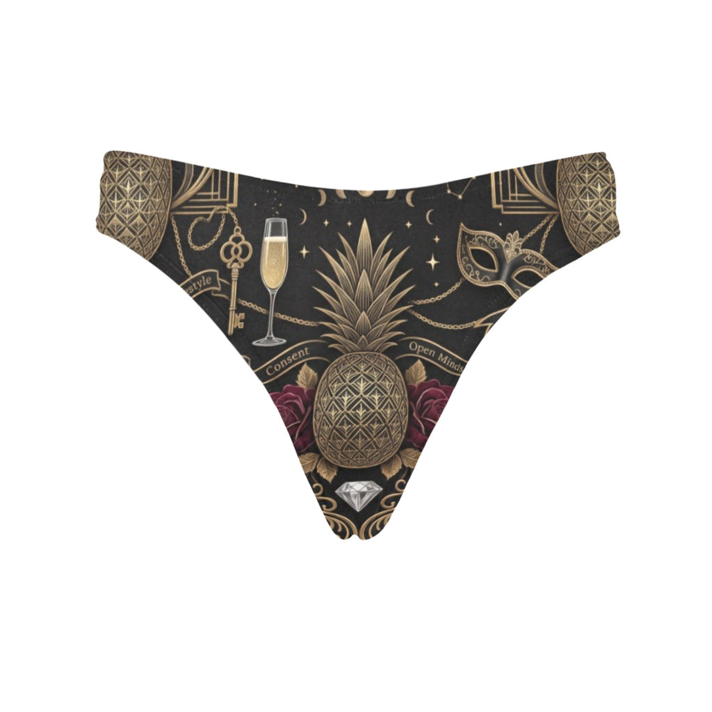 Pineapple Themed Women’s Classic Thong