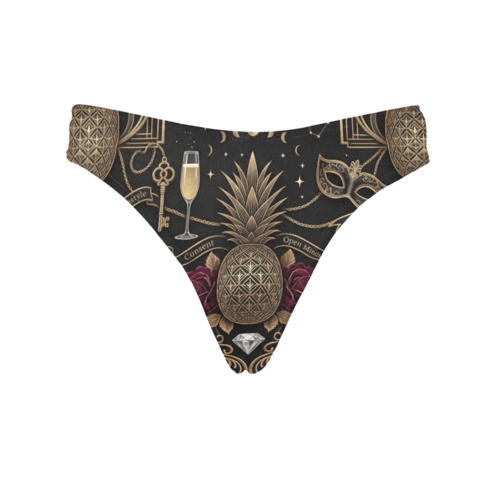 Pineapple Themed Women’s Classic Thong