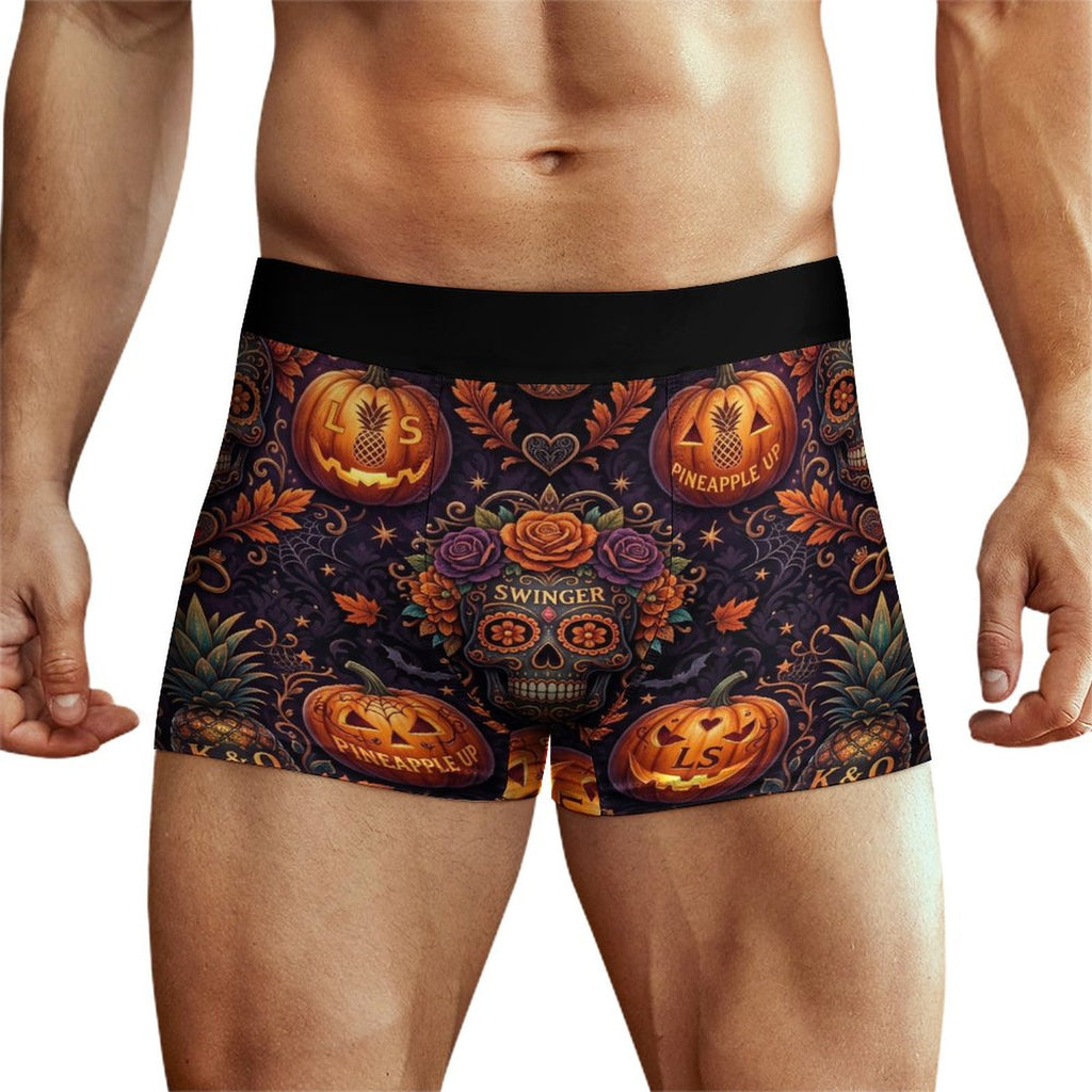 Swinger Halloween Ice Silk Men’s Cooling Boxer Shorts | Breathable Stretch Underwear