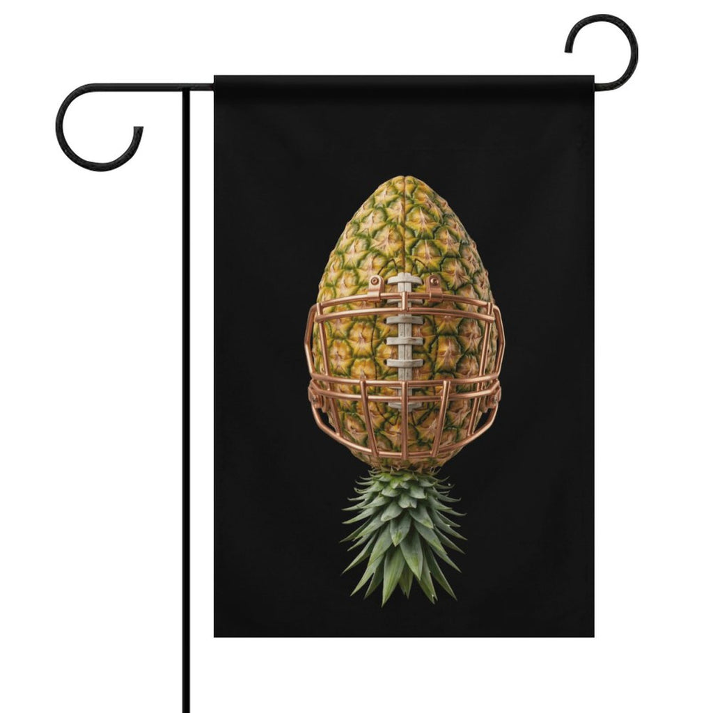 Pineapple Football Garden Flag-12"x18"