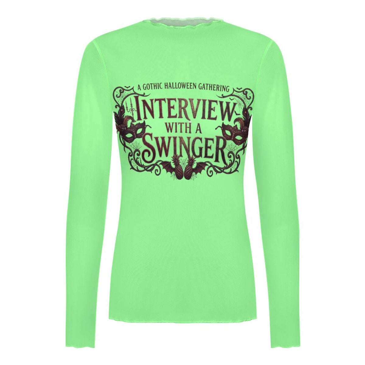 Interview With a Swinger High Neck Mesh Top For Women