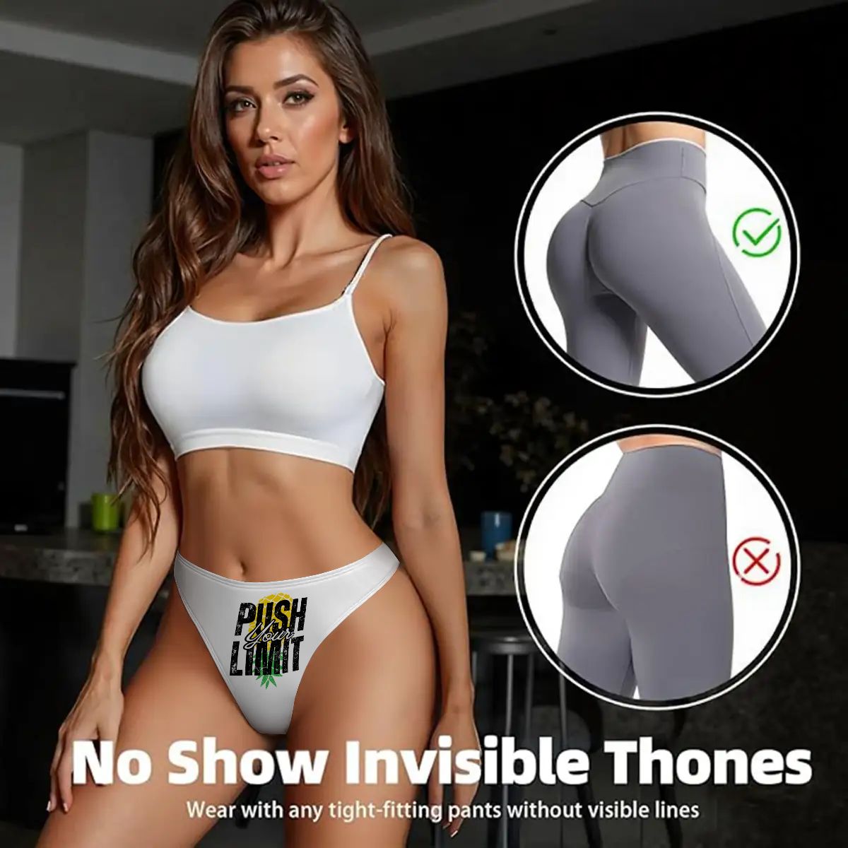 Push Yourself Thongs for Women