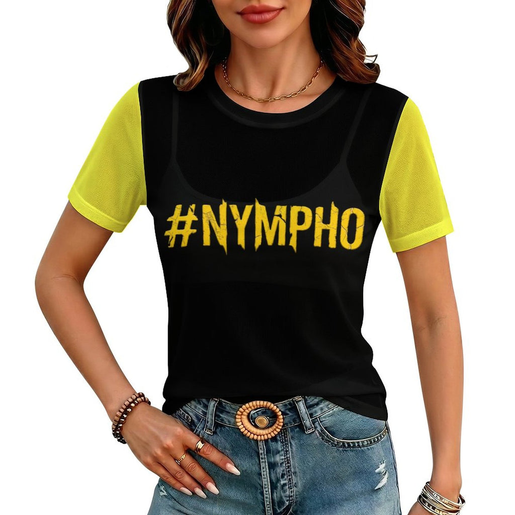 #NYMPHO Short Sleeve Mesh T-Shirt