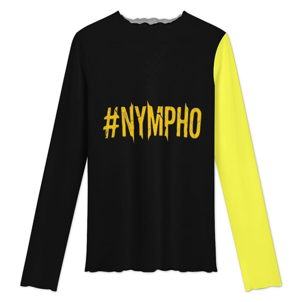 #NYMPHO High Neck Mesh Top For Women