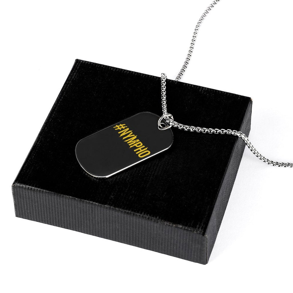 Memorial Necklace with Titanium Steel Square Pendant