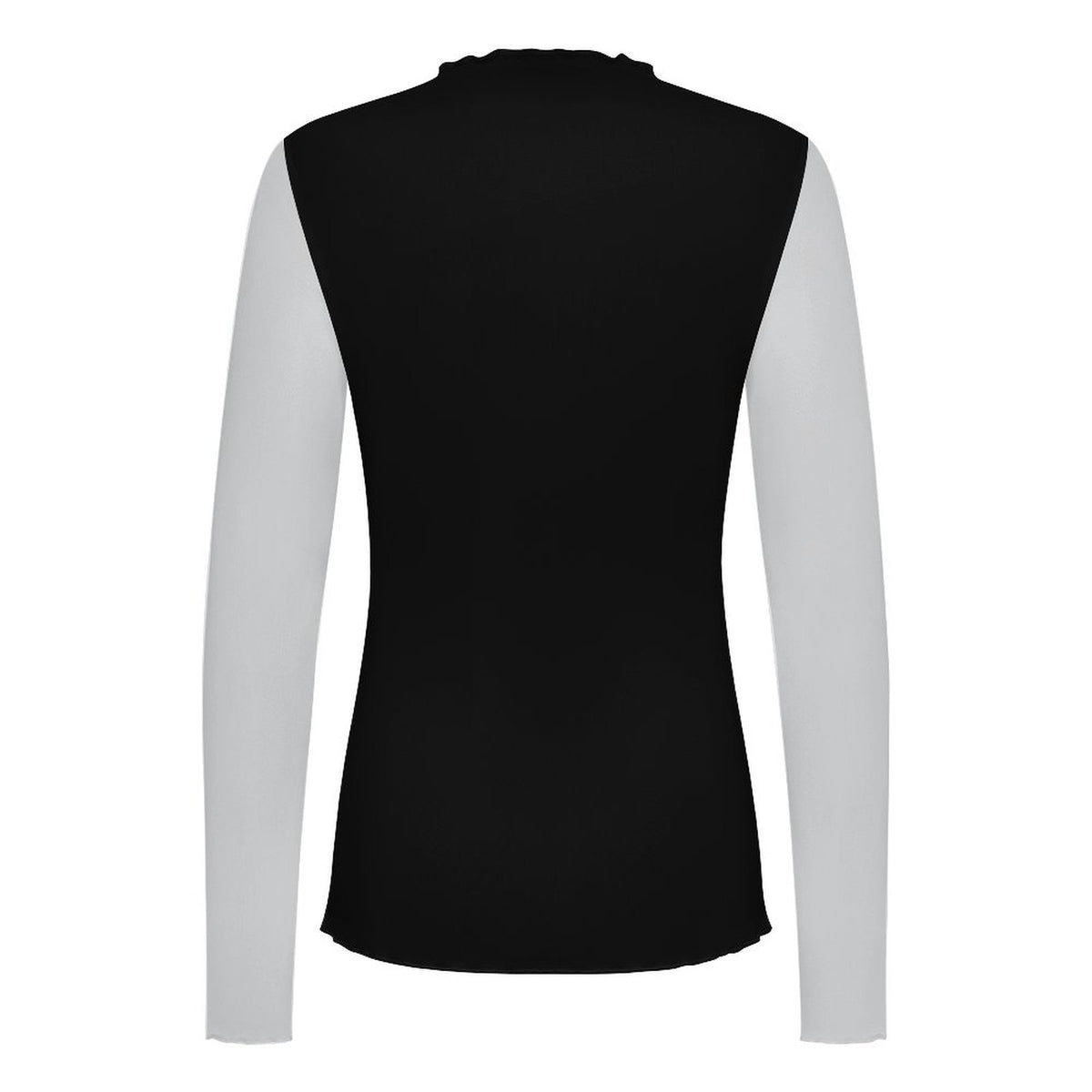 #OPENRELATIONSHIP High Neck Mesh Top For Women