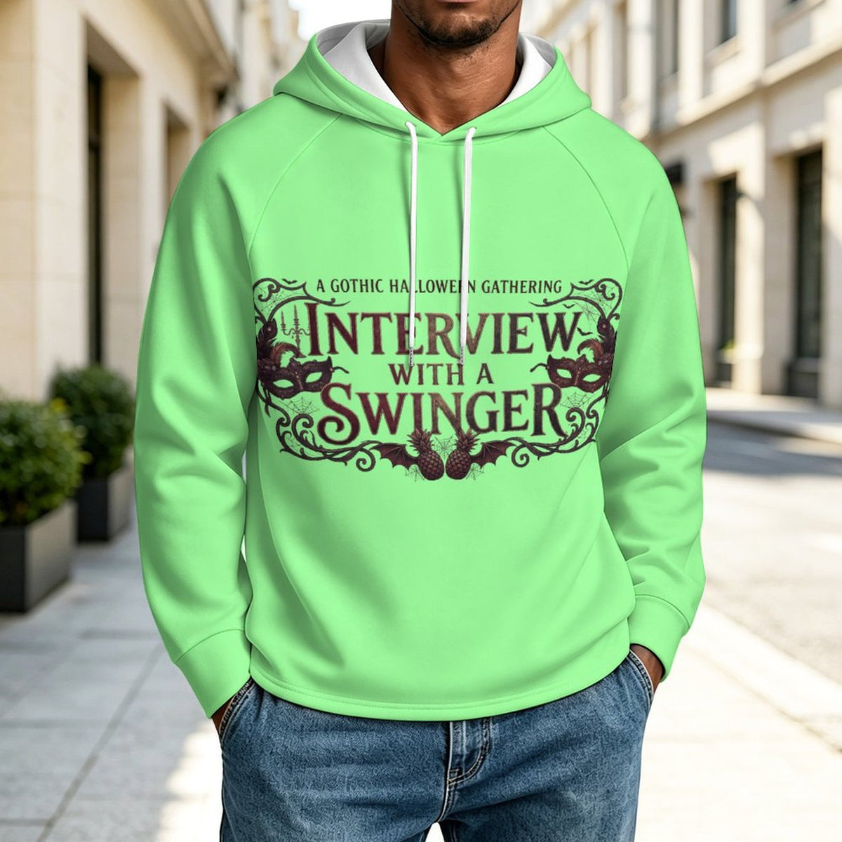 Interview With a Swinger Raglan Sleeve Hoodie