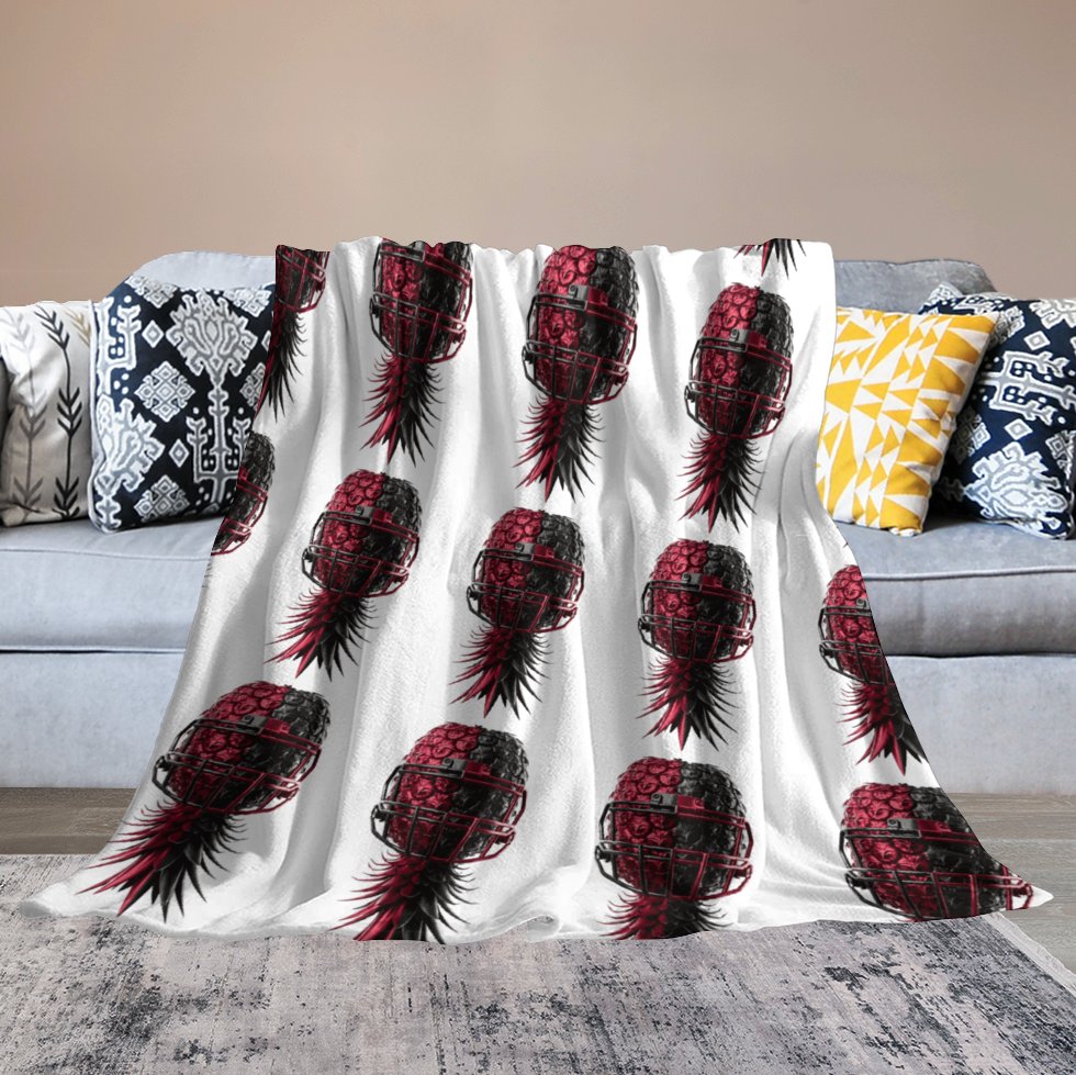 Football Inspired Flannel Blanket 50"×60"