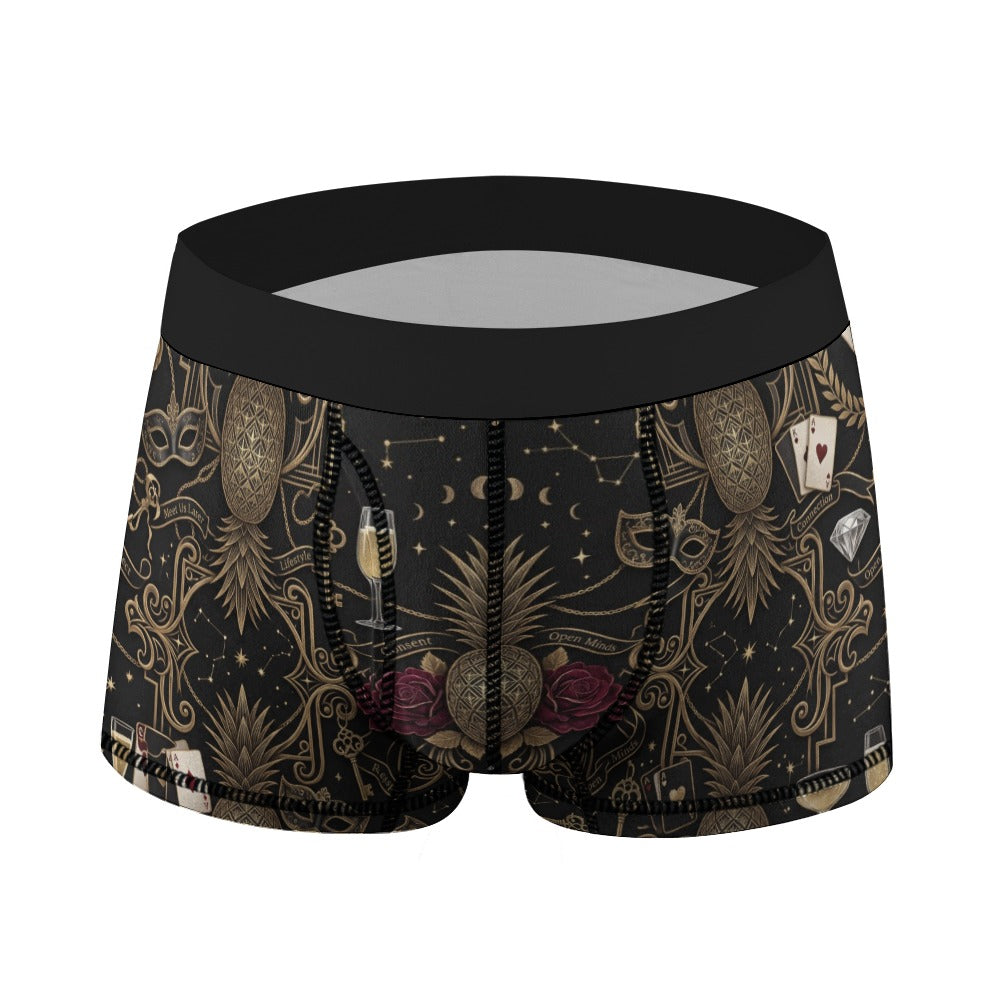 Pineapple Themed Men’s Underwear – Breathable Stretch Boxer Briefs