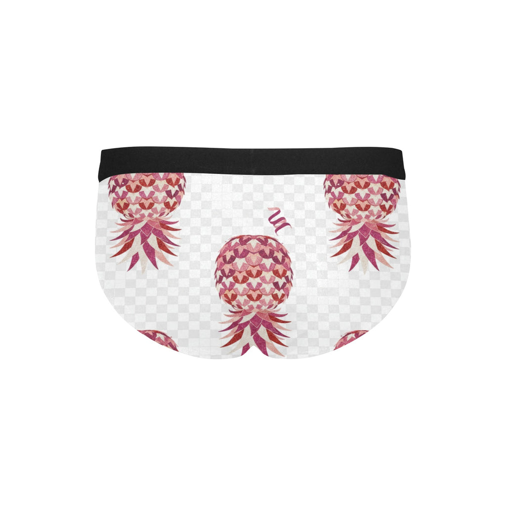 Upside Down Pineapple Men’s Mid Rise Briefs – Soft Stretch Lifestyle Underwear for Swinger Vibes