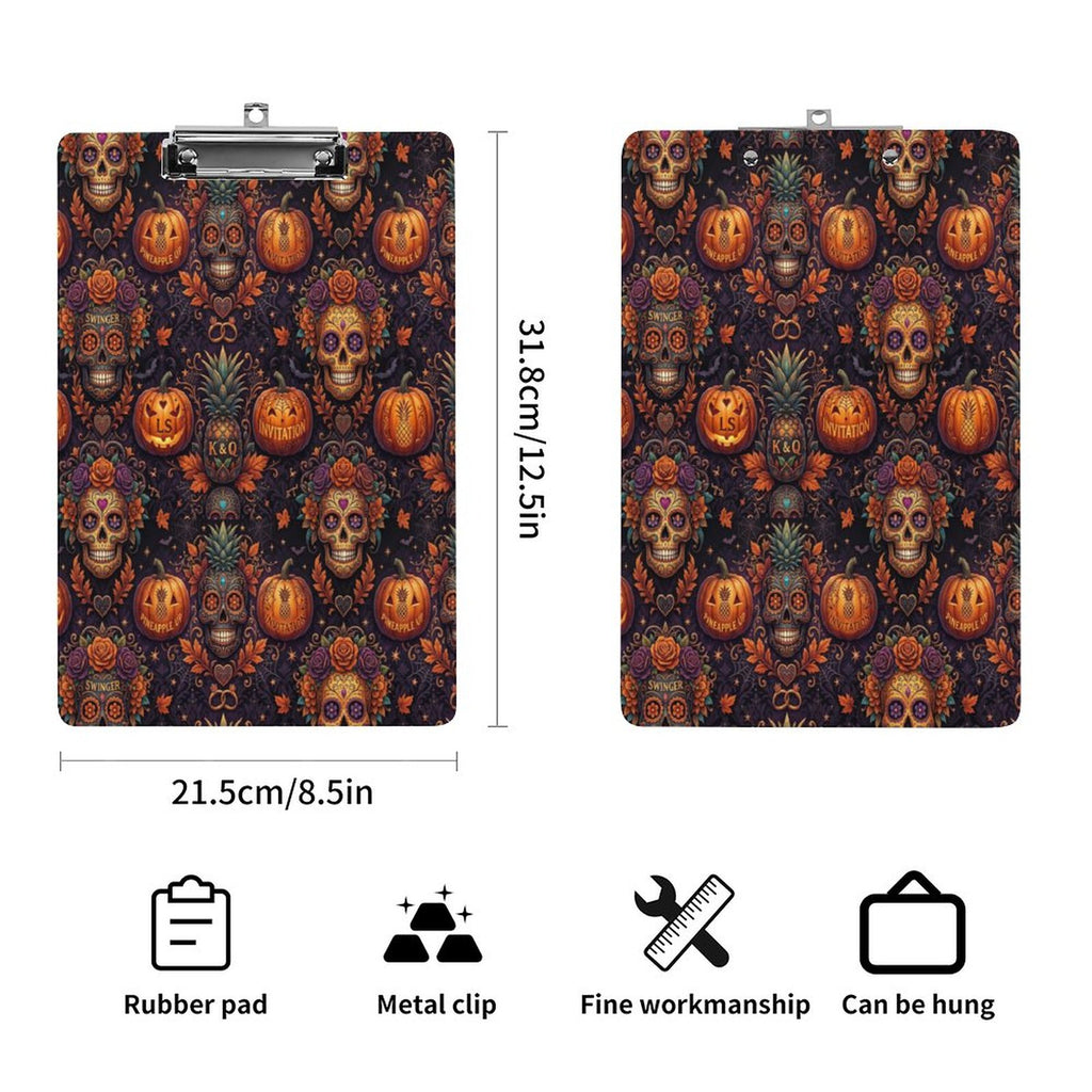 Halloween Swinger Inspired Acrylic Clipboard