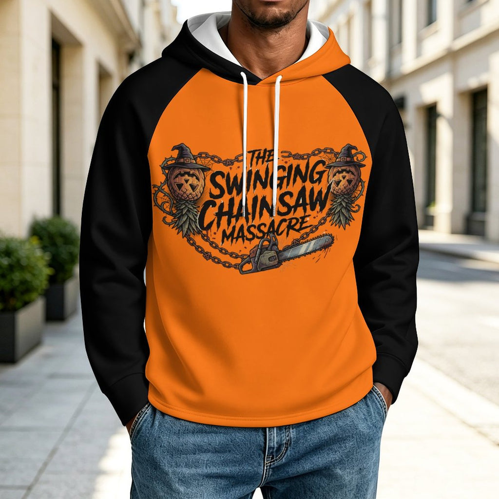 The Swinging Chainsaw Massacre Raglan Sleeve Hoodie