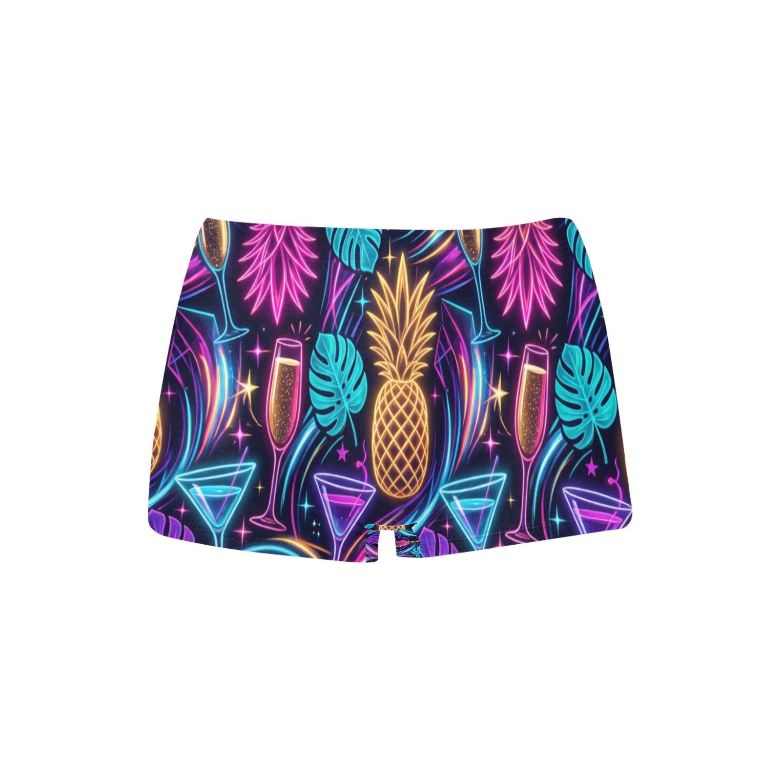 Neon Pineapple Women’s Boyshort Panties – Fun Breathable Underwear for Everyday Comfort | PineappleXXClusive