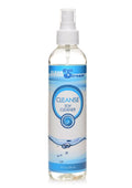 Bottle of CleanStream Toy Cleaner on a white background