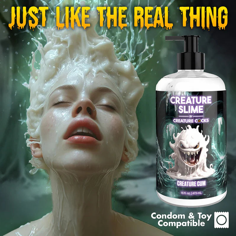 Product packaging for 'Creature Slime' with a creature figure on a dark background.