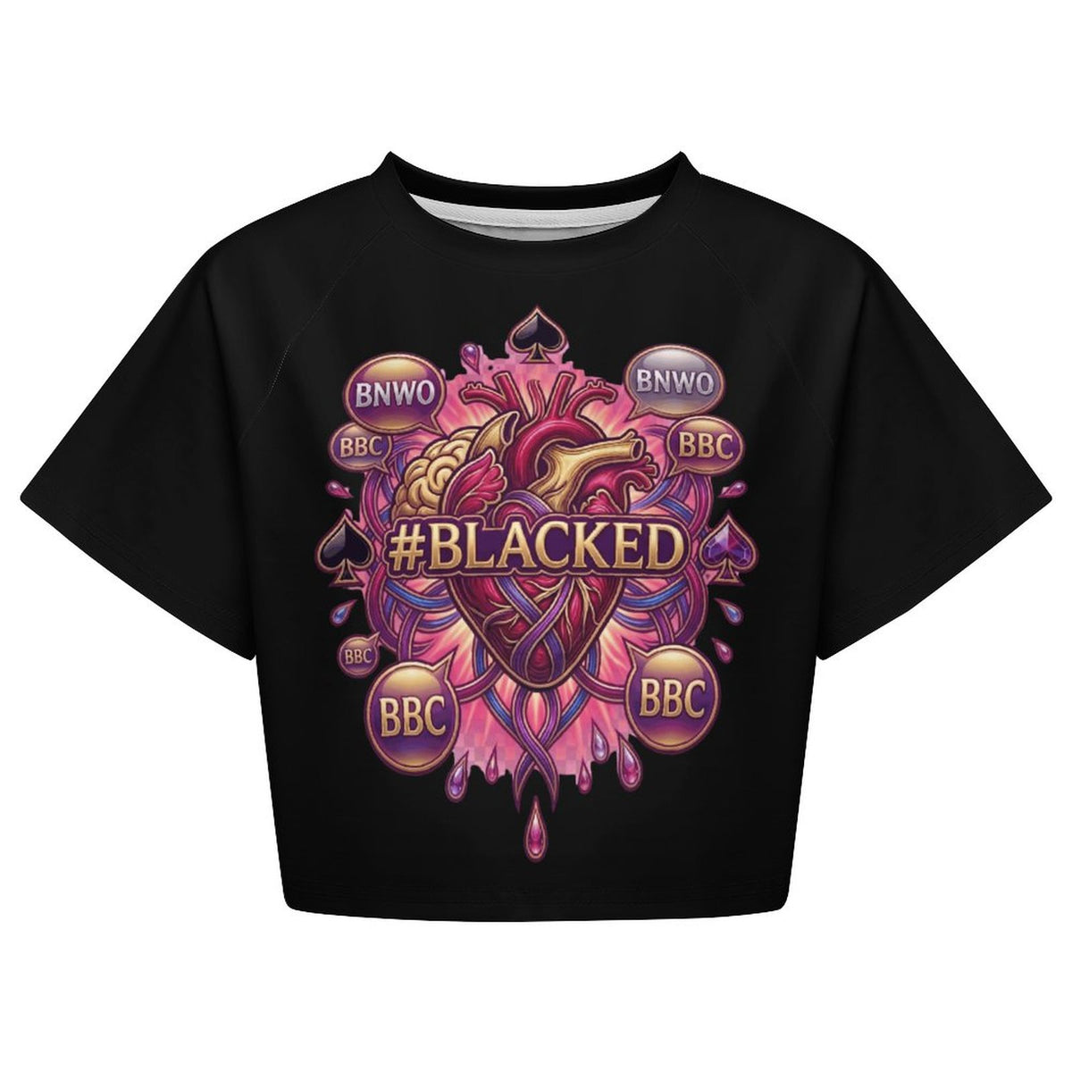 #BLACKED Cropped T-Shirt