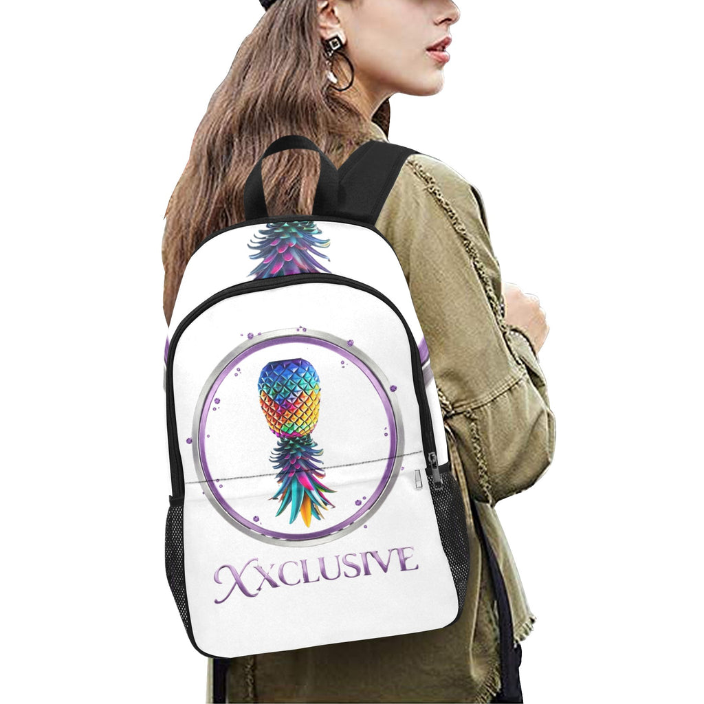 XXclusive All-Over Print Fabric Backpack | Side Mesh Pockets | Men & Women