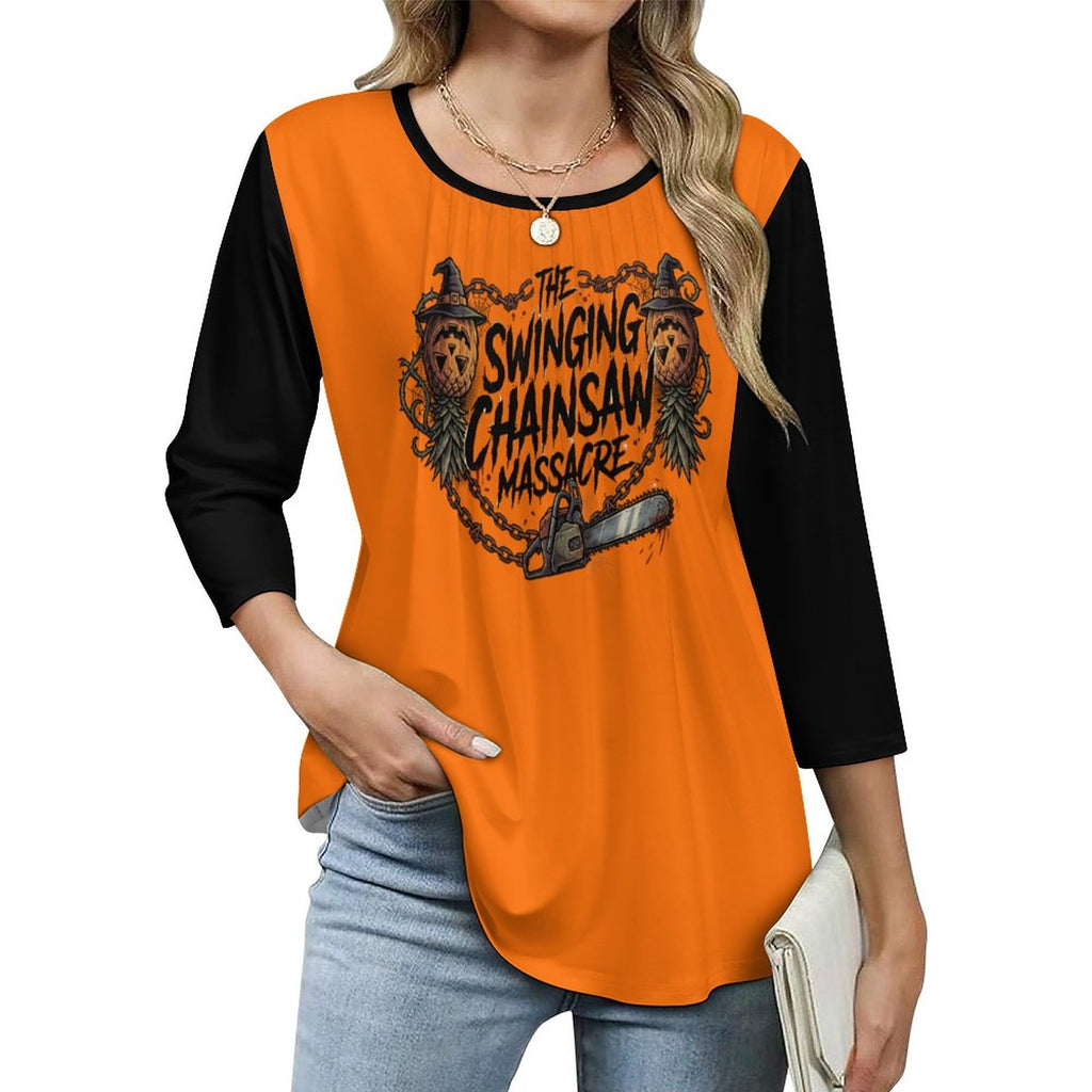 The Swinging Chainsaw Massacre Women's 3/4 Sleeve Top