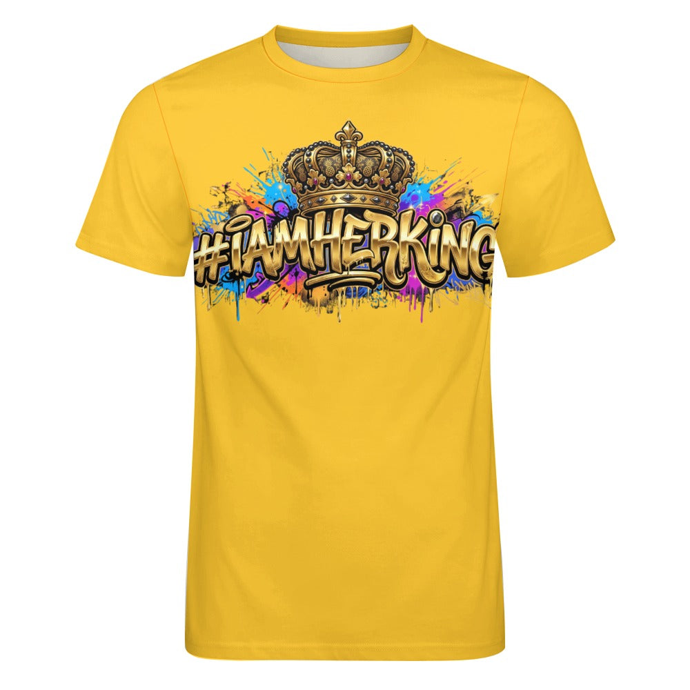 #IAMHERKING Men’s Cotton T-Shirt – Soft Breathable Graphic Tee for Everyday Style, Casual Summer Shirt for Men