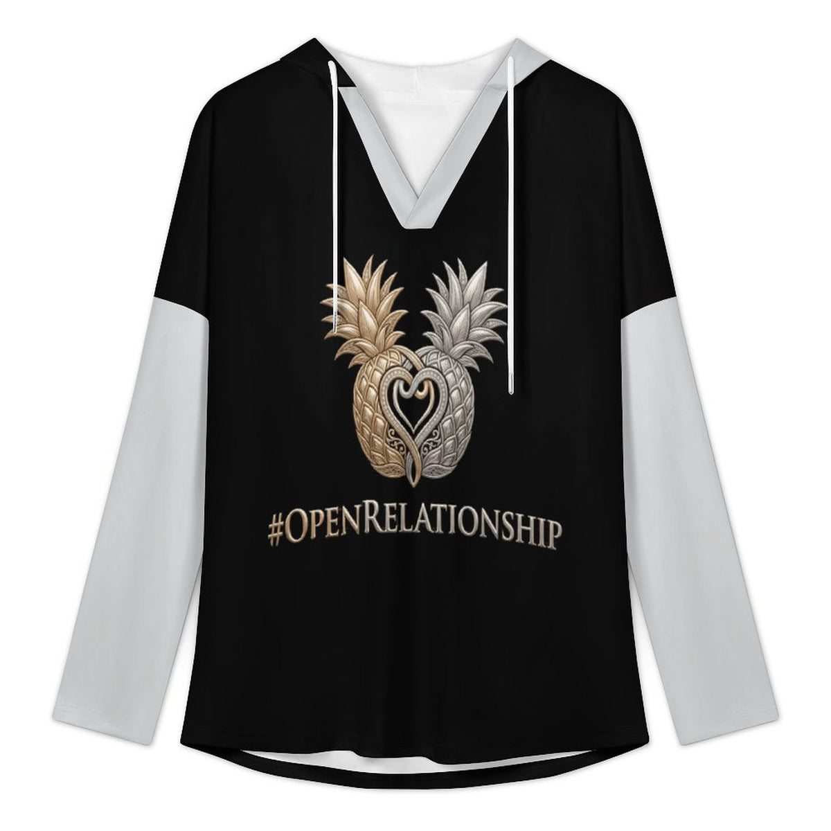 #OPENRELATIONSHIP Women's V Neck Long Sleeve Hoodie