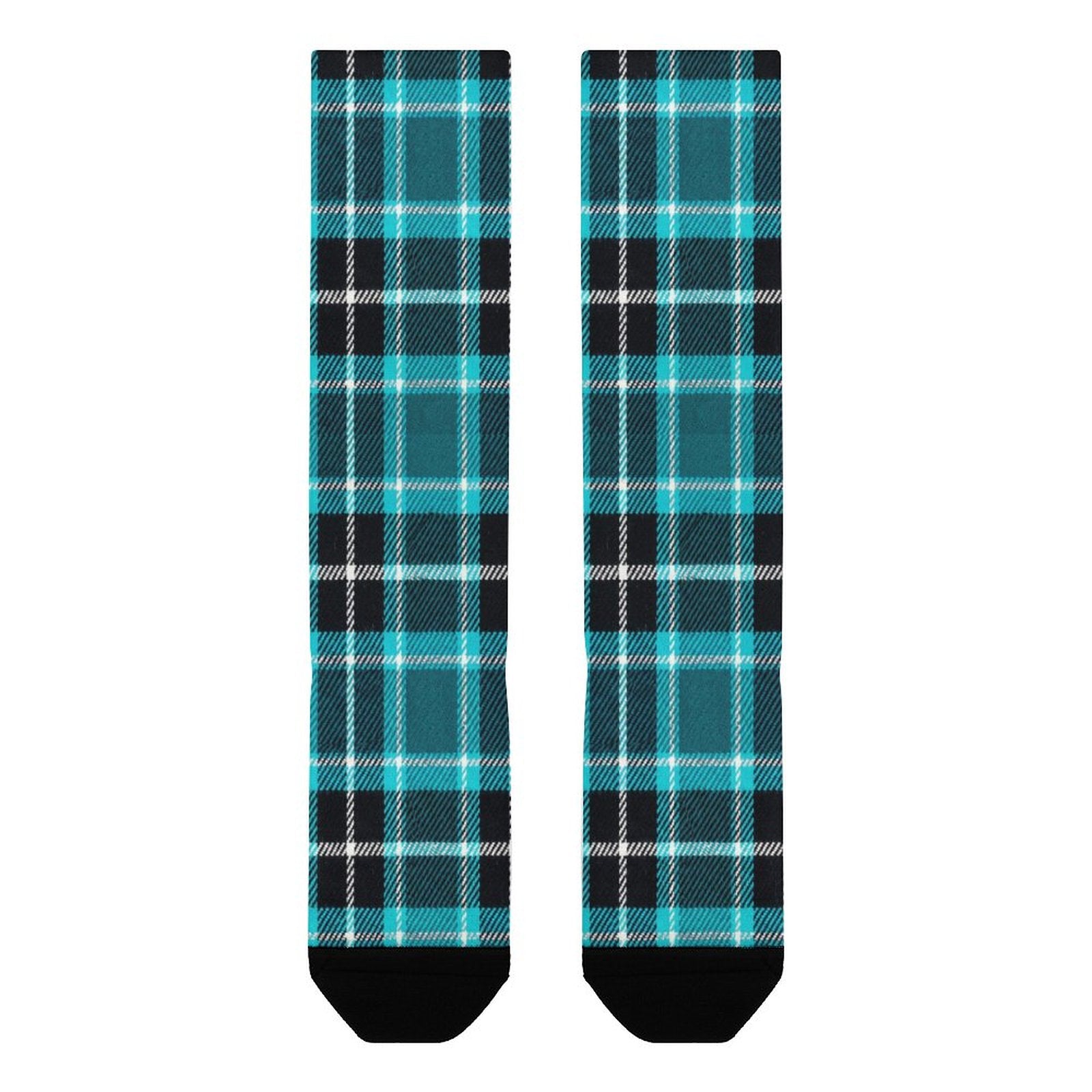 Plaid Crew Socks | Soft Moisture-Wicking Polyester Crew Socks for Men and Women