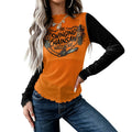 The Swinging Chainsaw Massacre High Neck Mesh Top For Women