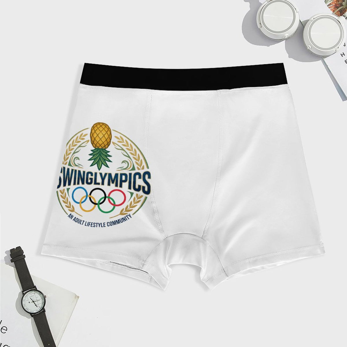Swinglympics Ice Silk Men Cooling Boxer Shorts