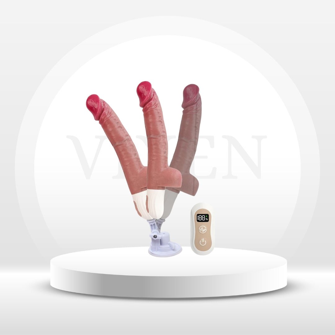 Product display with a digital thermometer on a white background