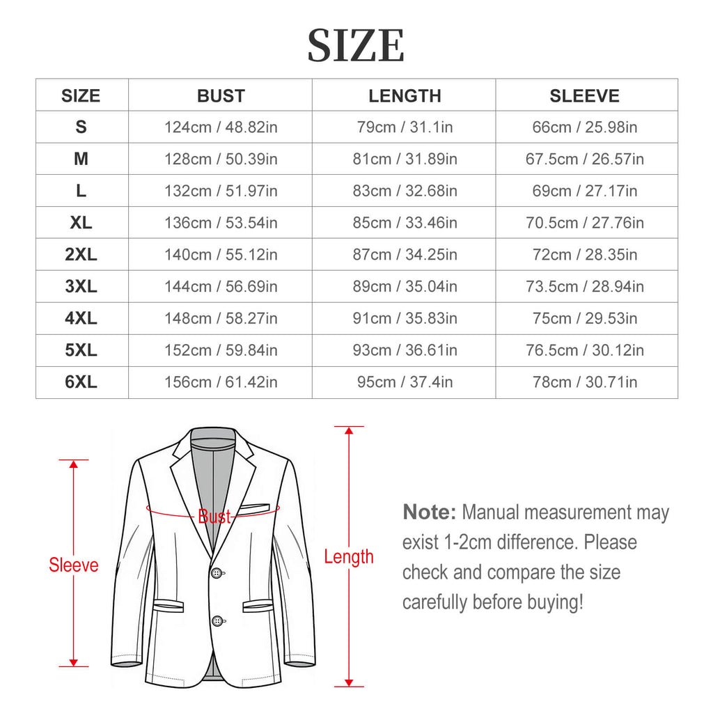 Electric Blue Men’s Casual Blazer | Tailored Sublimated Jacket