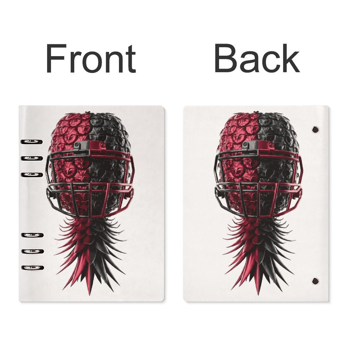 Football Inspired Loose Leaf Notebook