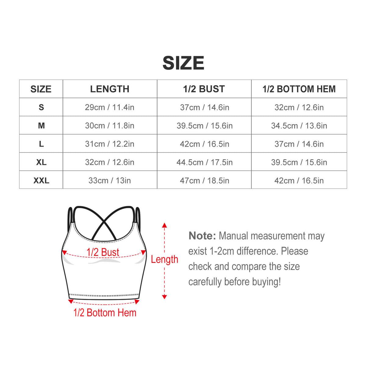 Workout Crop Yoga Tank Top(All-Over Printing)